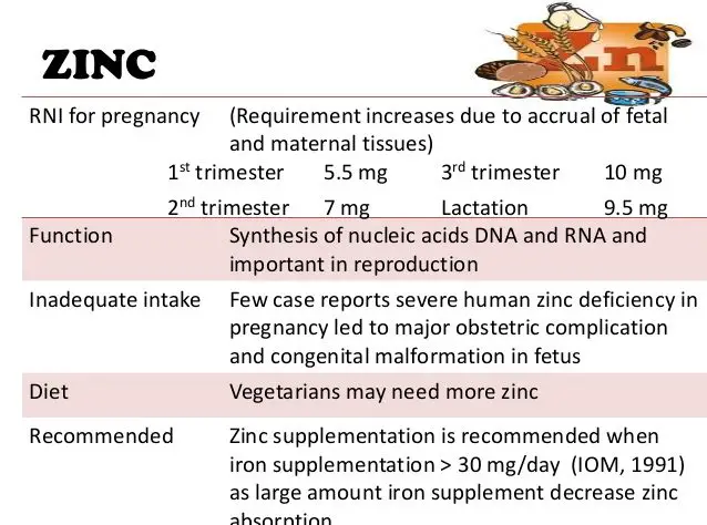 Can I Take Zinc While Pregnant