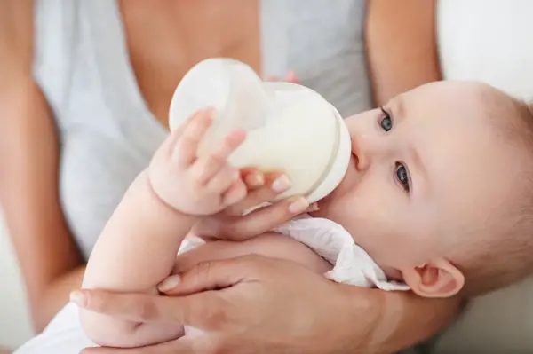 Baby Feeding With A Bottle
