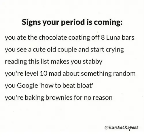 Signs Your Period Is Coming